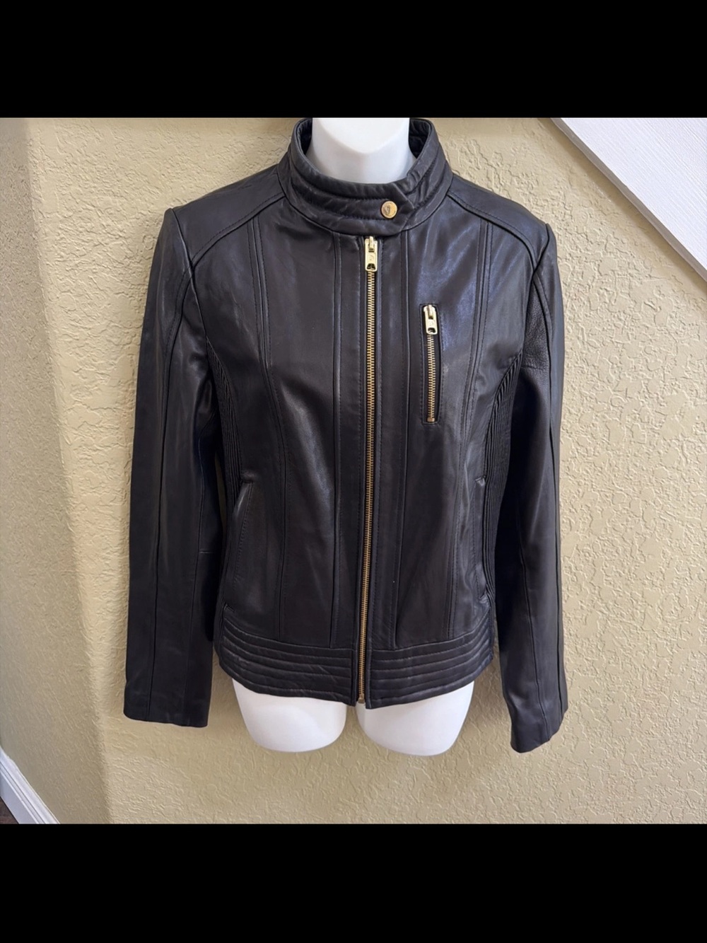 Michael Kors leather jacket medium